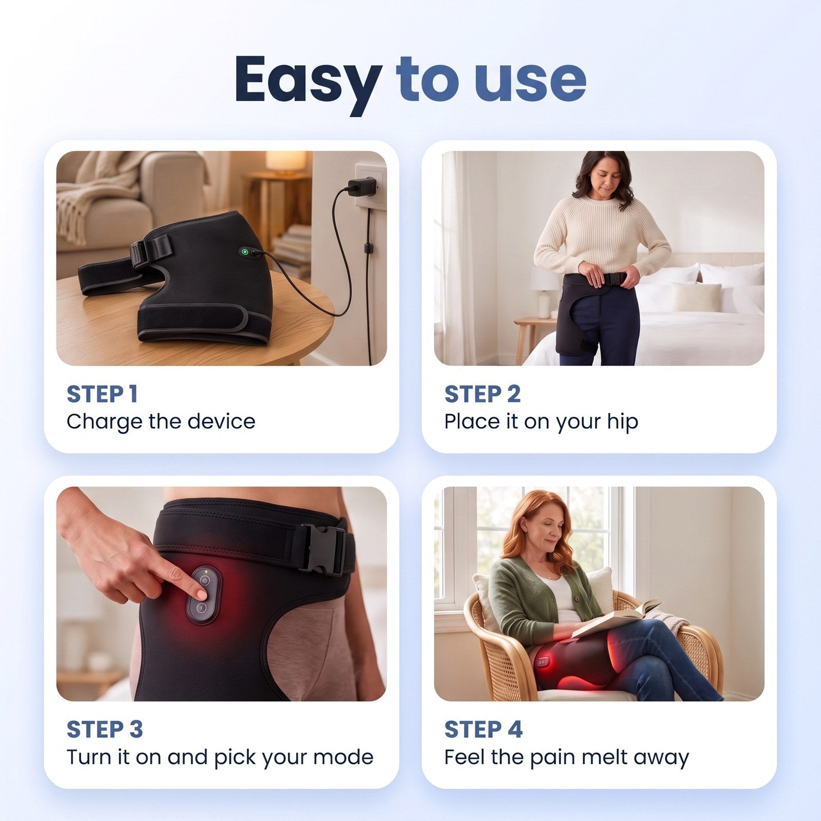 Easy to use in 4 steps