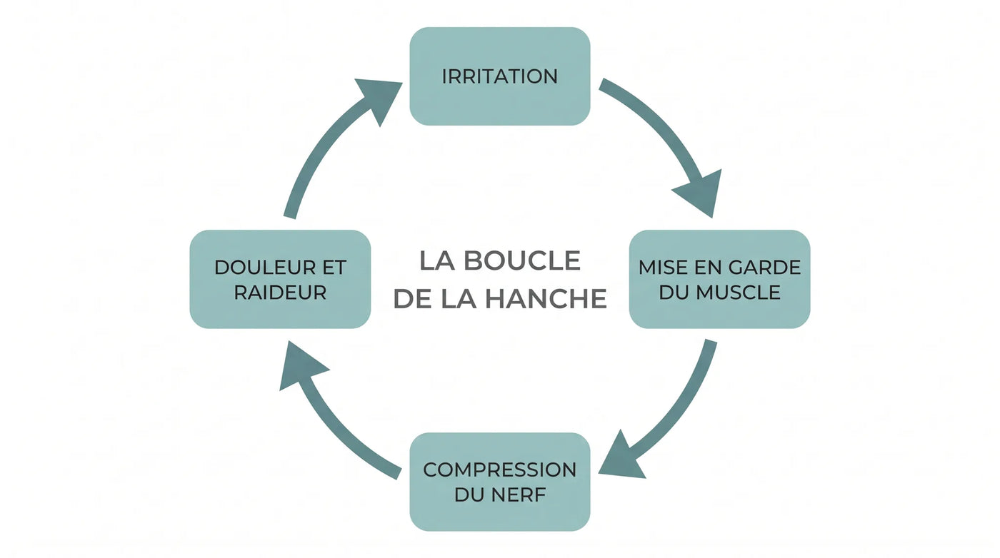 Les quatre étapes de la boucle de la hanche