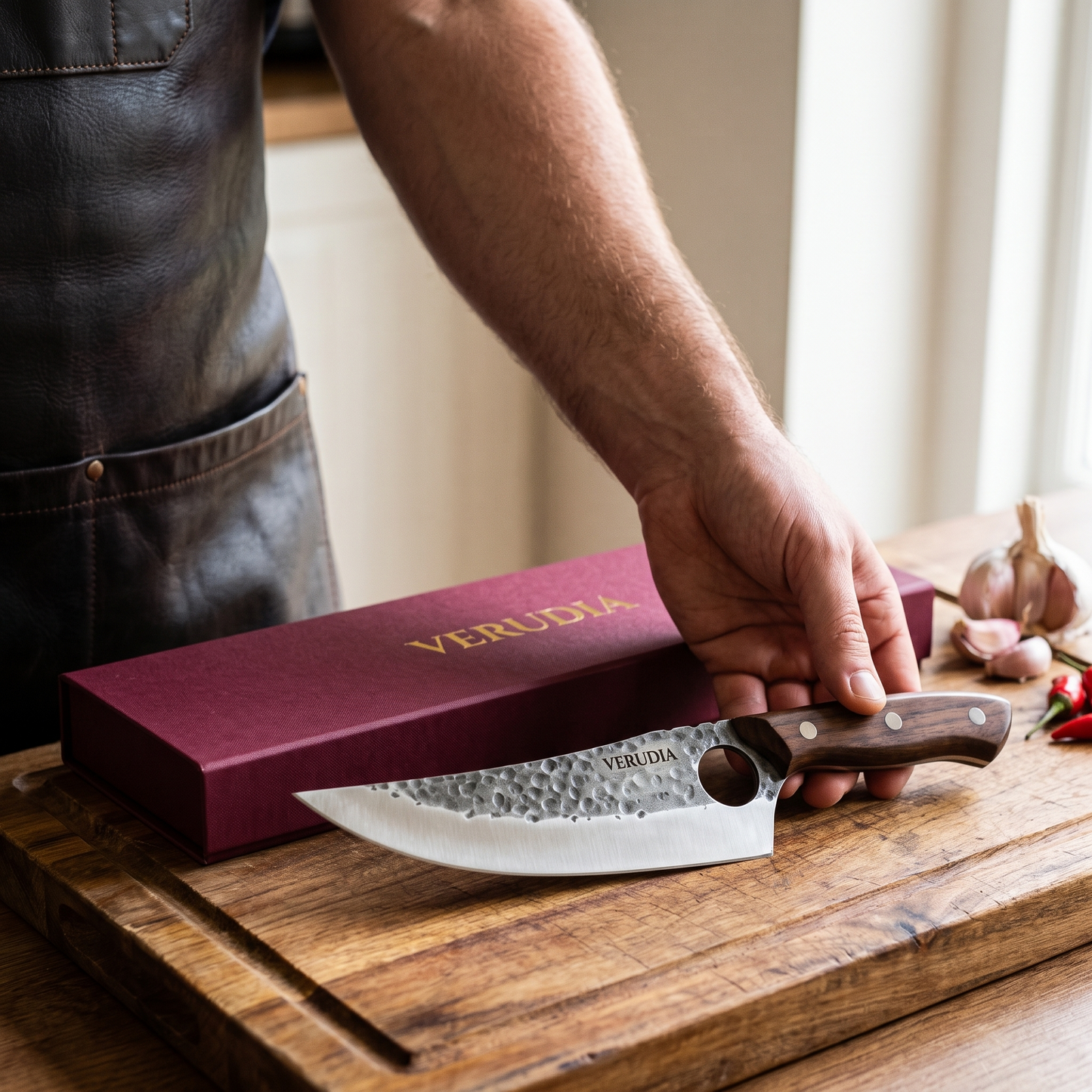 Verudia – Couteau de Chef Japonais Tsuchime