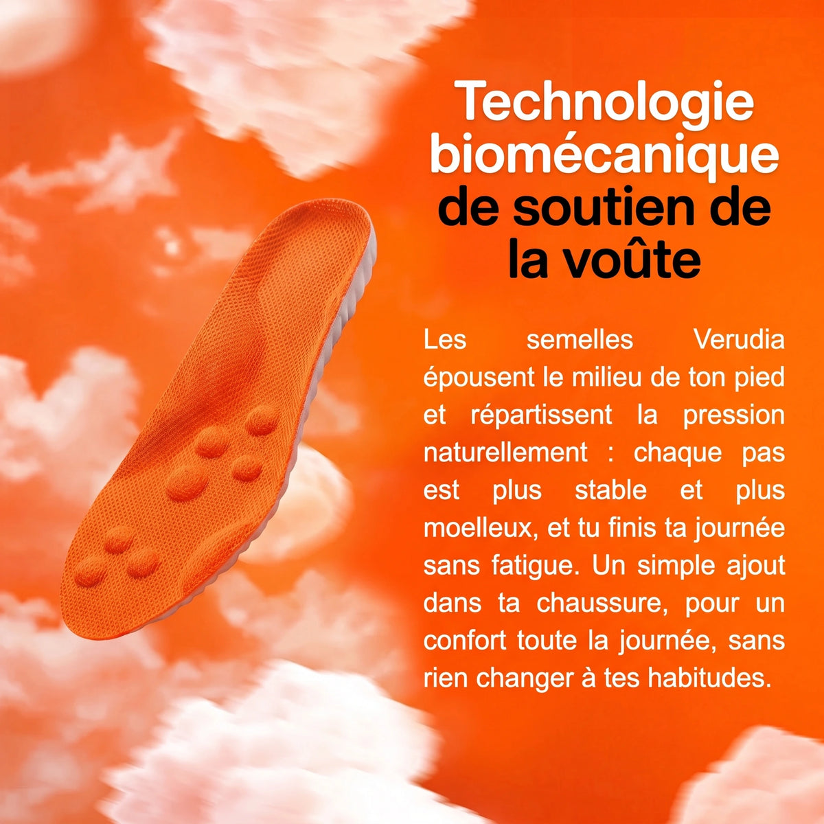 Technologie biomécanique de soutien de la voûte